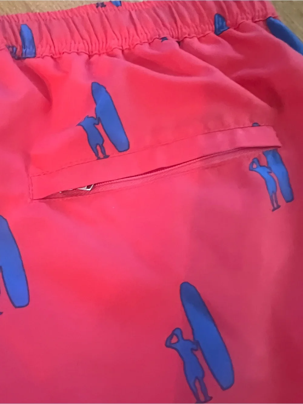 Johnnie O Lined Swim Trunks Regular Fit Surf Graphic Size L Board Shorts